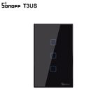 SONOFF TX_ T3_ US_ 3C_ Black Series WiFi Wall Switches