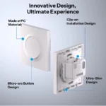 ⁦SONOFF Fusion Series 1-Gang Wall Switch Enclosure | E1GS/E1GSL⁩ - الصورة ⁦4⁩